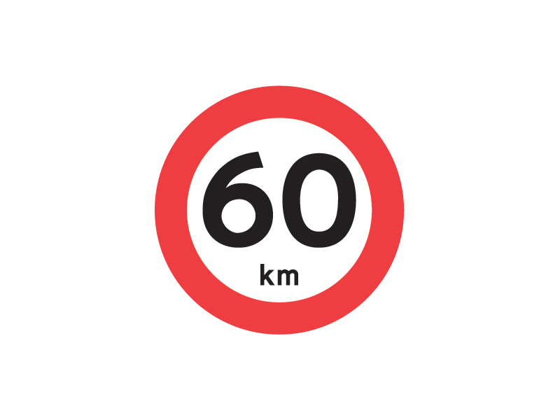 C55 - Lokal hastighedsbegrænsning.