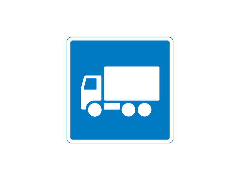 E22_1 - Anbefalet rute for lastbiler. Anbefalet rute for lastbiler.