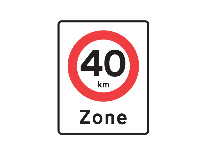 E68_4 - Zone med lokal hastighedsbegrænsning.