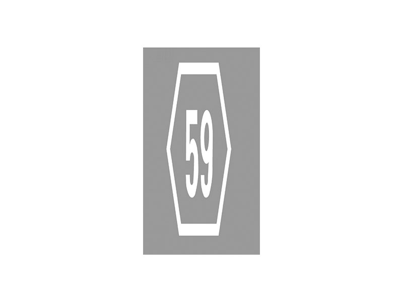 V61 - Symbol for frakørselsnummer. Symbolet angiver den anbefalede vognbane til den viste frakørsel.